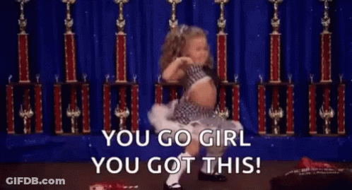 Girl Dancing Trophies You Go Girl You Got This GIF