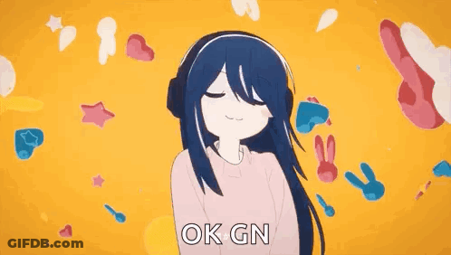 Girl Dancing With Rabbits And Stars GIF