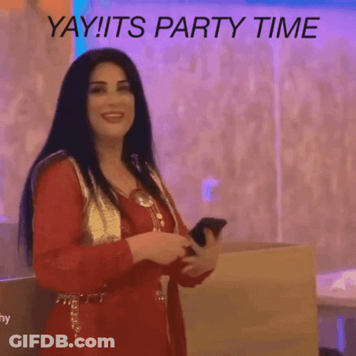 Girl Dancing Yay It's Party Time GIF