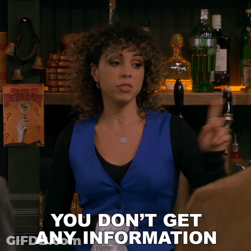 Girl Denied And Didn't Get Any Information From Her GIF