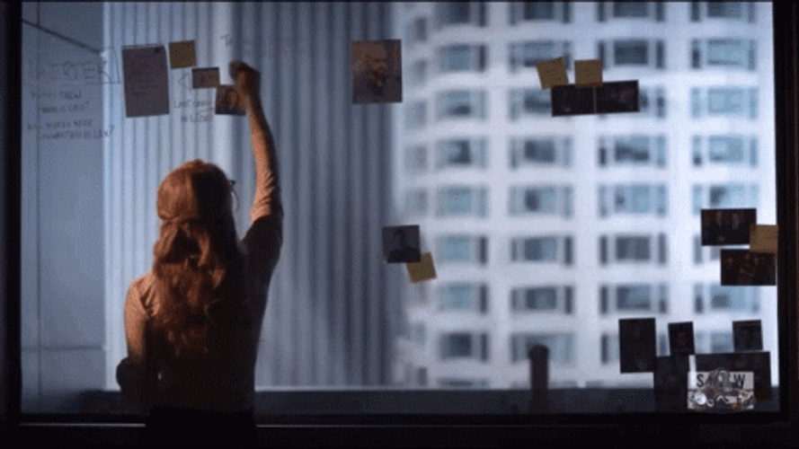 Girl Detective Doing Office Research GIF