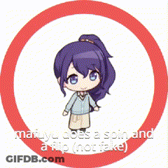 Girl Doing Spin And Flip In Red Circle GIF