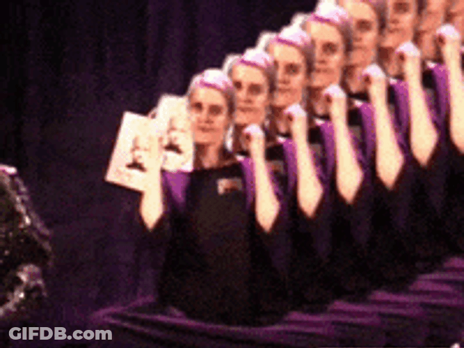 Girl Domino Effect Mindblown GIF