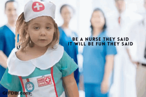 Girl Dressed As Nurse Be A Nurse GIF