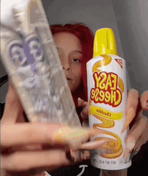 Girl Eating Cheese Meme GIF