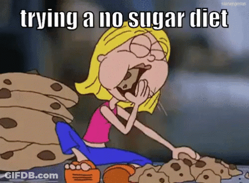 Girl Eating Cookies Trying No Sugar Diet GIF