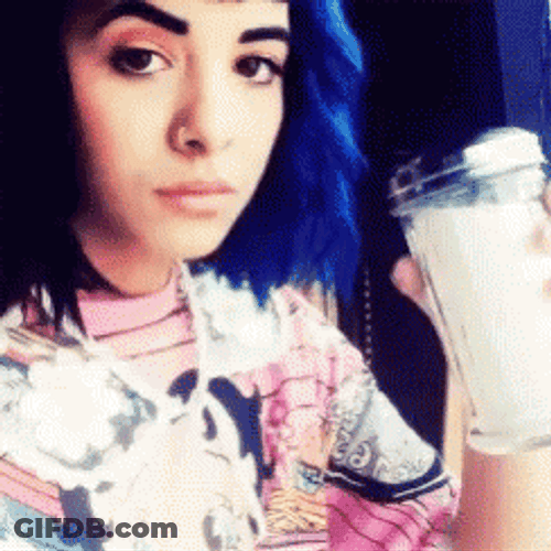 Girl Eating Salt GIF