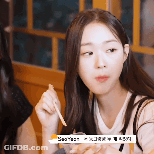 Girl Eating With Chopsticks Seo Yeon GIF