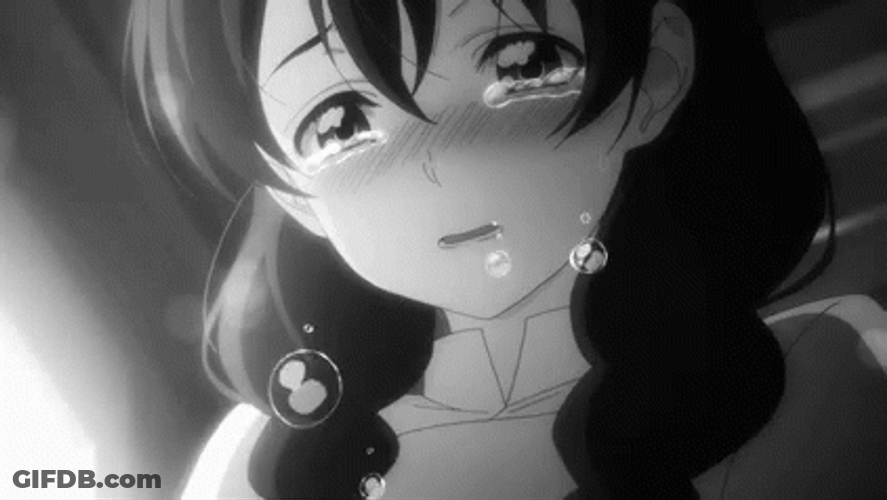 Girl Emotionally Speaking Anime Cry GIF