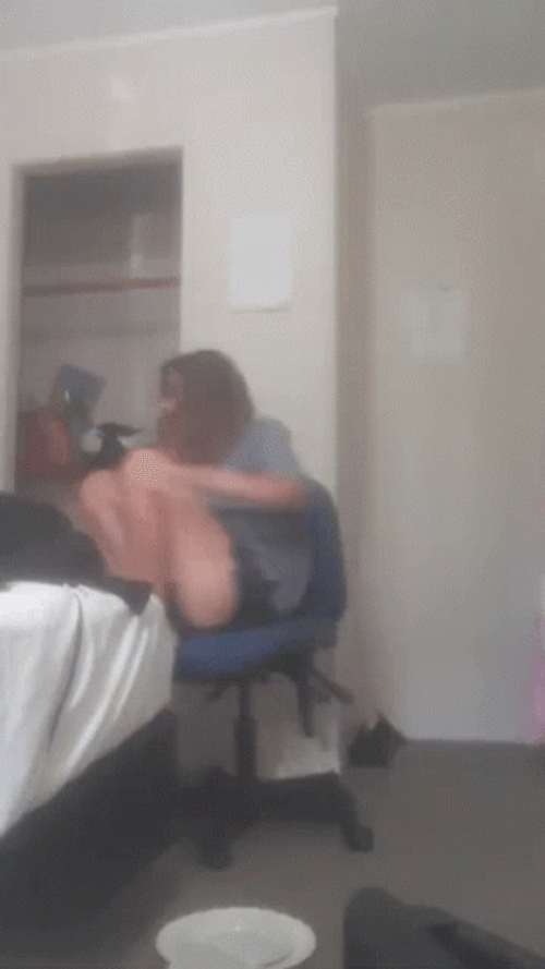 Girl Enjoy Chair Spinner GIF