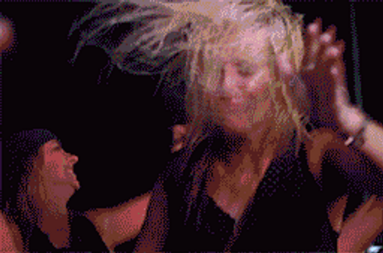 Girl Expressions At The Dance Party GIF