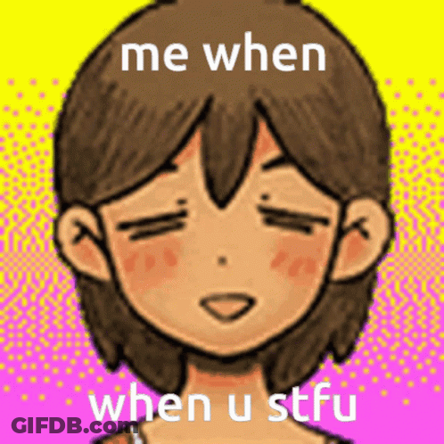 Girl Eyes Closed Me When When U Stfu GIF