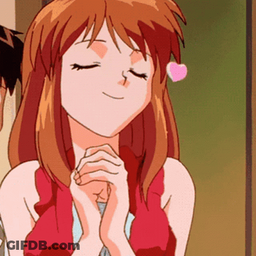 Girl Eyes Closed Pink Heart In Mouth GIF
