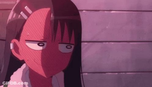 Girl Face Close-Up Purple Background O On Eyes GIF