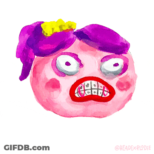 Girl Face Melt Revealing Skull GIF