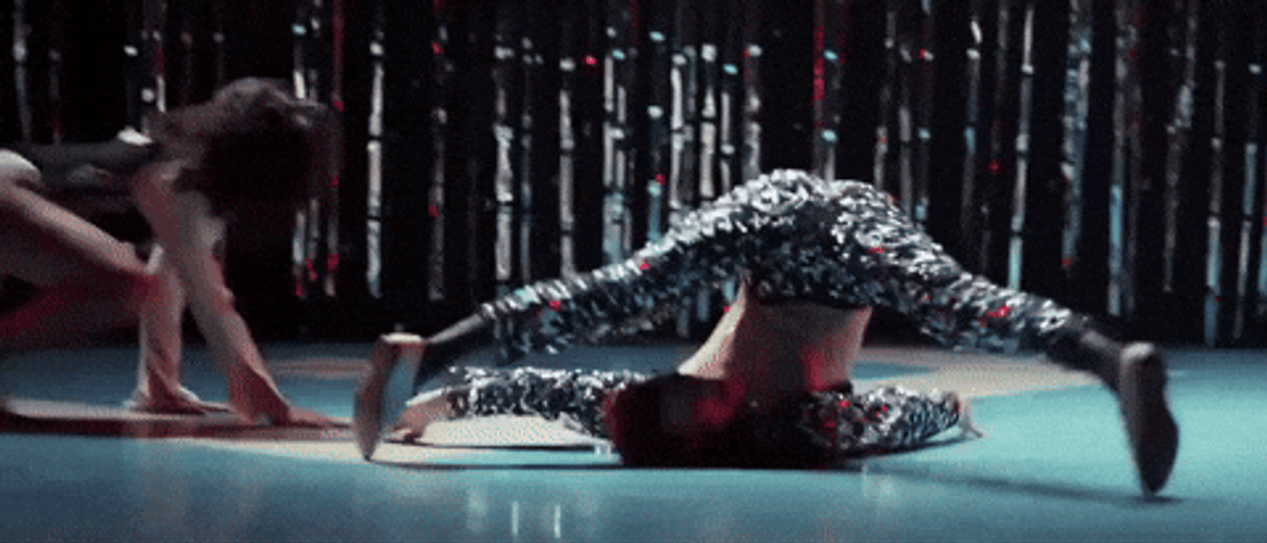 Girl Face On Floor Single Leg Deadlift Up GIF