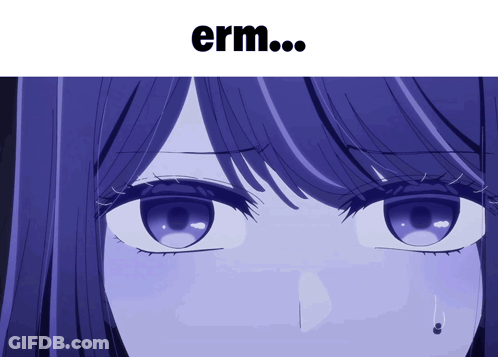 Girl Face Saying Erm GIF