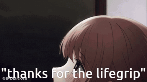 Girl Face Thanks For The Lifegrip GIF