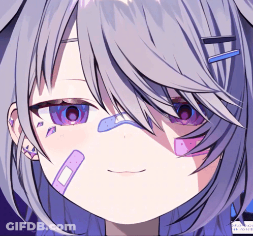 Girl Face With Bandages GIF