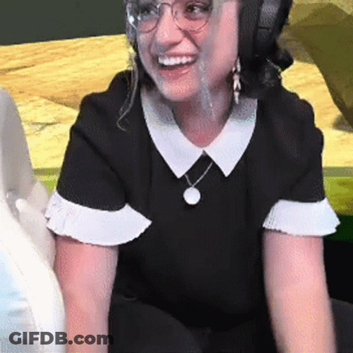 Girl Falling Down From Her Chair GIF
