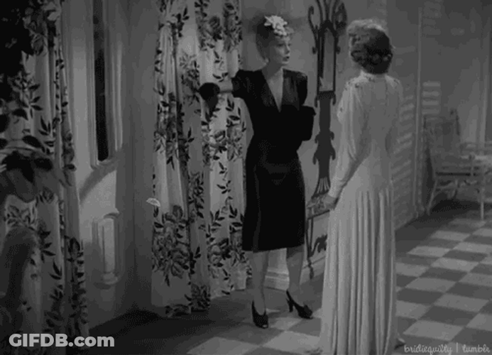 Girl Fight Funny Vintage Intense Squabble GIF