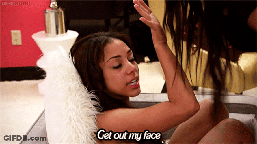 Girl Fight Sassy Ladies Heated Exchange GIF