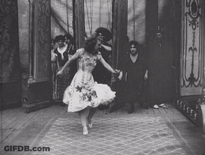 Girl Fight Vintage Clip Effect GIF