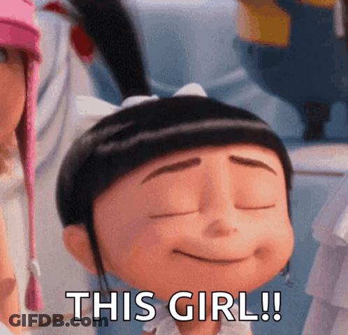 Girl From Despicable Me Smiling GIF