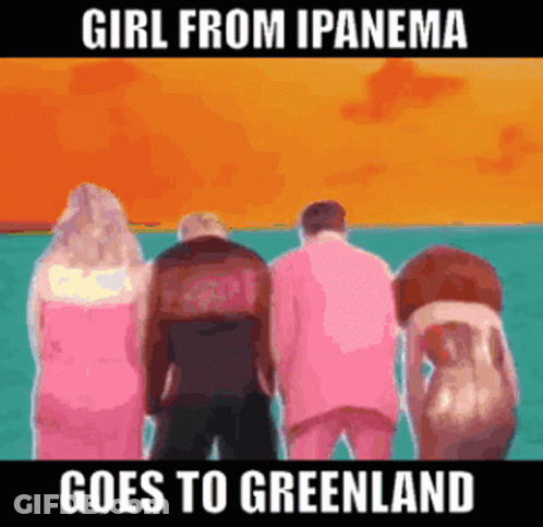 Girl From Ipanema Goes To Greenland With Group Of People GIF