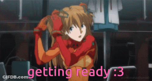 Girl Getting Ready Saying Getting Ready : 3 GIF