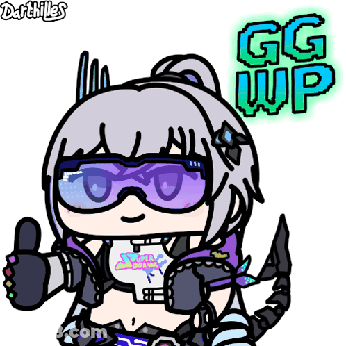 Girl Giving Thumbs Up Saying Darthilles GIF