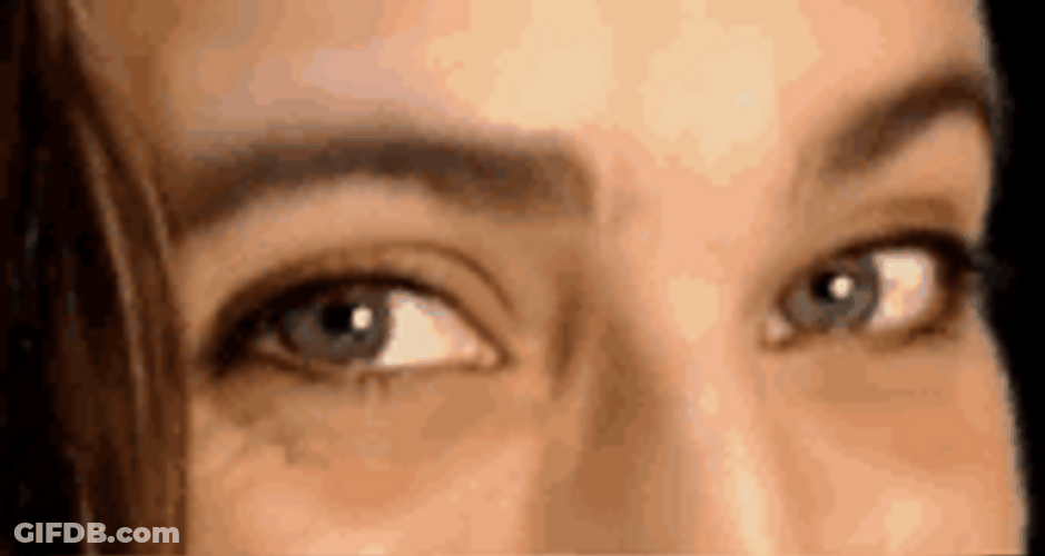 Girl Grey Eyes Eyebrow Raise GIF