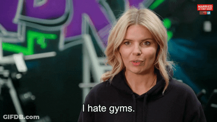 Girl Hates Go To The Gym GIF