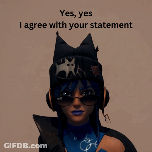 Girl Headphones Cat Hat Yes Yes I Agree GIF