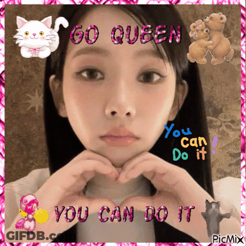 Girl Heart Go Queen You Can Do It GIF