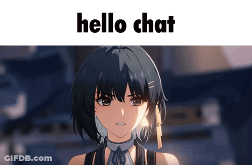 Girl Hello Chat GIF