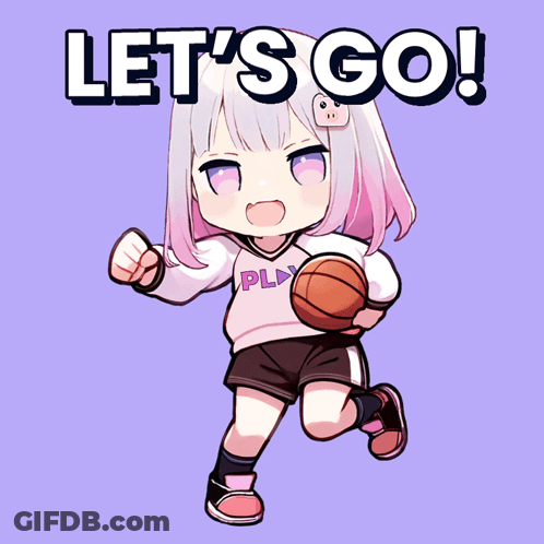 Girl Holding Basketball Lets Go GIF
