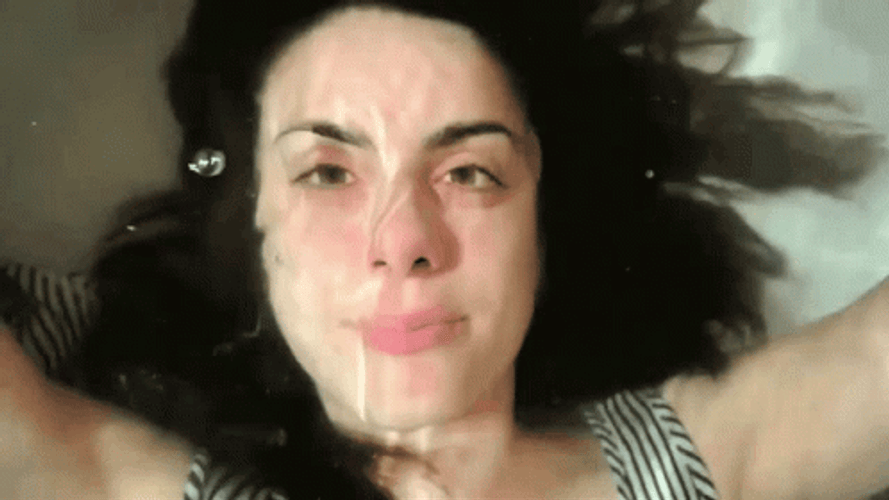 Girl Holding Breath GIF