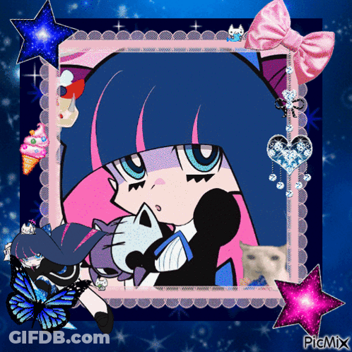 Girl Holding Cat Picmix GIF