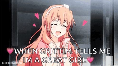 Girl Holding Cell Phone Saying Im A Great Girl GIF