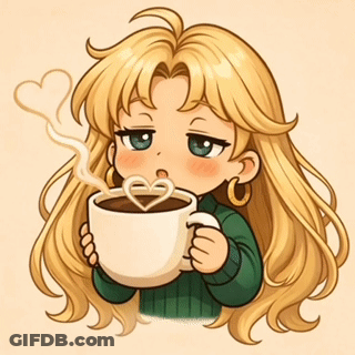 Girl Holding Coffee Cup Saying Fuel Me GIF