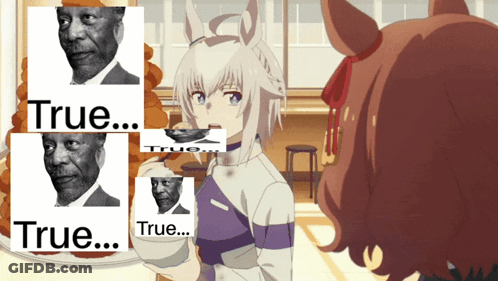 Girl Holding Coffee Cup Saying True GIF