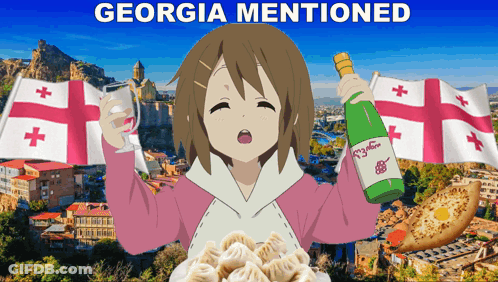 Girl Holding Georgia Mentioned Bottle GIF