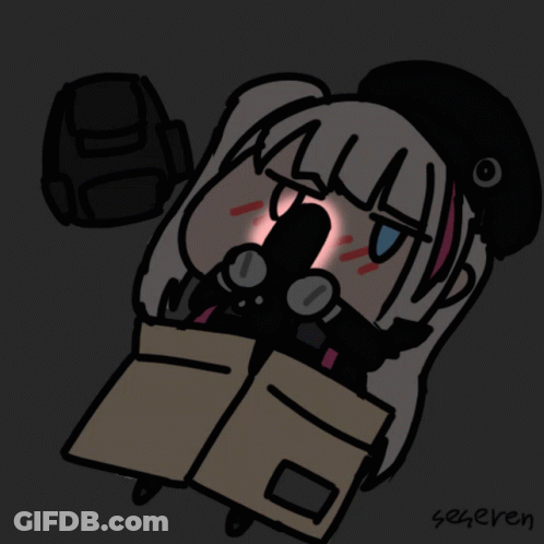 Girl Holding Gun Seeren GIF