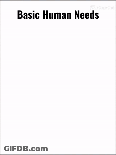 Girl Holding Rocket Saying Basic Human Needs GIF