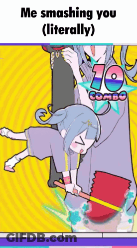 Girl Holding Shovel Game Me Smashing You Literally GIF