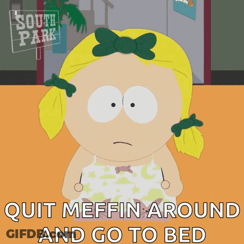 Girl Holding South Park Sign GIF