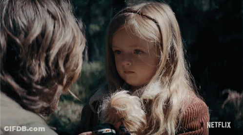 Girl Holding Stuffed Animal Netflix GIF