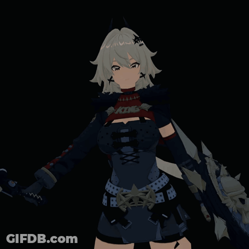 Girl Holding Sword And Tire Saying Speed King GIF