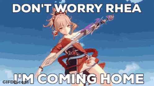 Girl Holding Sword Don T Worry Rhea GIF